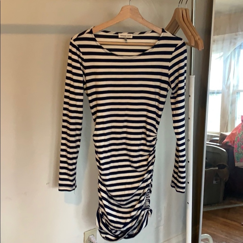 Amour Vert Striped Gabriella Dress Small